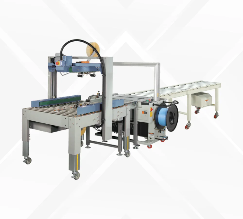Combination Taping And Strapping Machine